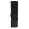 DiLoro Leather Double Pen Case Pencil Pouch Holder for Two Fountain Ballpoint Rollerball Pens and Pencils Black