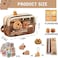 GEDEUBAN Cute Capybara Pencil Case Stationery Pouch Set with 10 Stickers2 Brooches1 Doll2 Clip1 Notepad1 Keychain4 Pens Cartuchera De Capibara