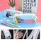 ISUSSER 5 Pack Clear PVC Zipper Pencil Pouch Pen Pencil Case Makeup Pouch Large Capacity Pencil Bag for Office Stationery Travel Storage White
