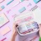Janhavi Cute Pencil Case for Girls Simple Foldable Pouch Initial Bag for Women Adults Teens for Birthday Christmas Purple B