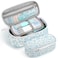 Jcocylse Large Capacity Pencil Case Portable Pencil Pouch Bag School Supplies for College Students AdultsBlue Flowers