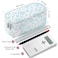 Jcocylse Large Capacity Pencil Case Portable Pencil Pouch Bag School Supplies for College Students AdultsBlue Flowers