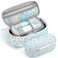 Jcocylse Large Capacity Pencil Case Portable Pencil Pouch Bag School Supplies for College Students AdultsBlue Flowers