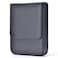 Lanxivi Genuine Leather Fountain Pen Case 6 Slot Black Leather Organizer Portable Pen Bag Pouch Drawer Style