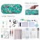 LParkin Cute Otter Gifts Otters Pencil Case Super Large Capacity Canvas 3 Compartments Pen Bag Pouch Cute Stationary Case Makeup Cosmetic Bag