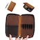 MIVLXLX Leather Pencil Case Organizer with Zipper Portable Pen Case Storage for Drawing Pencils and Markers