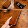 MIVLXLX Leather Pencil Case Organizer with Zipper Portable Pen Case Storage for Drawing Pencils and Markers