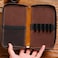 MIVLXLX Leather Pencil Case Organizer with Zipper Portable Pen Case Storage for Drawing Pencils and Markers