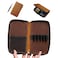 MIVLXLX Leather Pencil Case Organizer with Zipper Portable Pen Case Storage for Drawing Pencils and Markers