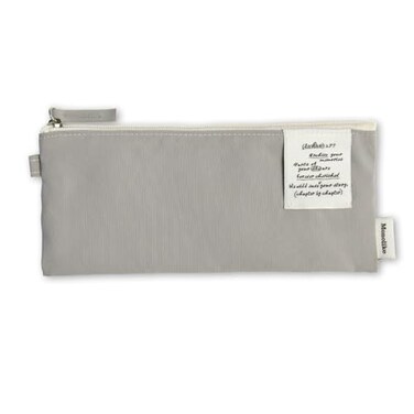 Monolike Archive 247 Flat Pen Case Gray Pencil Pouch Portable Pencil Bag Pencil Case Office Pouch case Pen case