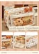 NAPIMICO Flip Top Pencil Case Cute Pencil Pouch with Kawaii Capybara Decors Makeup Bag Aesthetic Pen Holder Office Stationery Brown