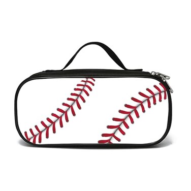 ROVOZAR Baseball Pen Box Large Capacity Pen Bag With Zipper Pouch For Women Men
