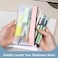U ANNPER 6 Pack Clear Pencil Pouches with Zipper Soft TPU Pencil Case Bulk for Kids Students Waterproof Makeup Bag Travel Organizer Small Pen Pouch Set for School Office Supplies