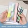 U ANNPER 6 Pack Clear Pencil Pouches with Zipper Soft TPU Pencil Case Bulk for Kids Students Waterproof Makeup Bag Travel Organizer Small Pen Pouch Set for School Office Supplies