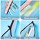 U ANNPER 6 Pack Clear Pencil Pouches with Zipper Soft TPU Pencil Case Bulk for Kids Students Waterproof Makeup Bag Travel Organizer Small Pen Pouch Set for School Office Supplies