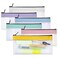 U ANNPER 6 Pack Clear Pencil Pouches with Zipper Soft TPU Pencil Case Bulk for Kids Students Waterproof Makeup Bag Travel Organizer Small Pen Pouch Set for School Office Supplies