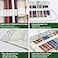 Yitexin 72 Slots Canvas Pencil Roll Wrap Handmade RollUp Pencil Case Pouch Fabric Large Capacity Pencil Case Holder Organizer for Artists Painting SketchersFlower