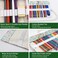 Yitexin 72 Slots Canvas Pencil Roll Wrap Handmade RollUp Pencil Case Pouch Fabric Large Capacity Pencil Case Holder Organizer for Artists Painting SketchersFlower