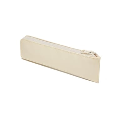YONBEN Oxford Pencil Case Slim Pencil Pouch Durable Zipper Stationery Bag Small Travel UseCreamOxford