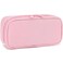FlowFly Large Capacity Pencil Case for Kids Boys Girls Zippered MultiFunctional Pen Pouch Soft Portable Pencil Bag for School Teens Students Pink