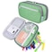 Chelory Big Pencil Case Large Capacity Pencil Bag Pouch High Storage Pen Holder Marker Makeup Bag Office Desk Stationery Organizer Supplies AdultsGreen