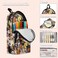 Sletend Dog Funny Pencil Bag Big Capacity 3 Compartment Pouch Pen Bag Print Pencil Pen Case
