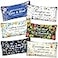 Zonon 6 Pack Bible Verse Pencil Pouch Faith Rustic Floral Patterned Inspirational Quote Pencil Case Scripture Study Supplies Makeup Bags for Christian Women Man77 x 4 InchNovel Style