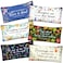 Zonon 6 Pack Bible Verse Pencil Pouch Faith Rustic Floral Patterned Inspirational Quote Pencil Case Scripture Study Supplies Makeup Bags for Christian Women Man77 x 4 InchNovel Style