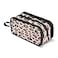 SUABO Big Capacity Pencil Case Leopard Print Cheetah Pink 3 Compartment Pen Bag Pouch Holder Box For Office College School Portable Storage Bag for Kids