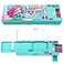 Decorably Pop Up Multifunction Mermaid Pencil Case for Girls with Calculator Sharpener Pen Slots Mini Drawer and 2 Main Compartments with Magnetic Closure Back to School Gift for Kids