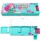 Decorably Pop Up Multifunction Mermaid Pencil Case for Girls with Calculator Sharpener Pen Slots Mini Drawer and 2 Main Compartments with Magnetic Closure Back to School Gift for Kids