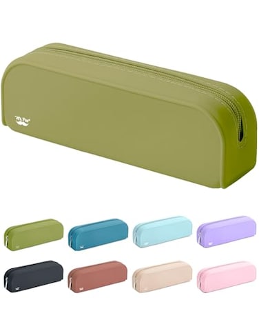 Mr. Pen Mr Pen Silicone Pencil Case Aesthetic Pencil Bag for Women Makeup Pouch Multifunctional Pouch for Stationery Cosmetics and Electrical Goods Storage