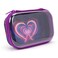 ZIPIT Clear Top Pencil Case for Kids Durable Pencil Box for School Large Capacity Stationery Organizer Box Heart