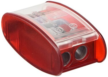 KUM Kum 1053022 Polystyrene Automatic Long Point Pencil Container Sharpener Colors Vary