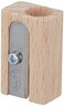 KUM Kum 1070101 Wood 1Hole Steel Blade Pencil Sharpener Colors Vary