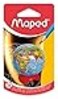 Maped Globe 1 Hole Pencil Sharpener Compact Desk Accessory Precise Sharpening Educational Tool Attractive Design Efficient