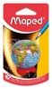 Maped Globe 1 Hole Pencil Sharpener Compact Desk Accessory Precise Sharpening Educational Tool Attractive Design Efficient