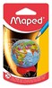 Maped Globe 1 Hole Pencil Sharpener Compact Desk Accessory Precise Sharpening Educational Tool Attractive Design Efficient