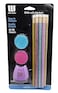 Write Dudes 2 Pencils Eraser Sharpener Combo Pack Glitter