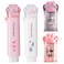 keepsweat 2 Pcs Cat Paw Cute Pencil Sharpener and 2 Pcs Retractable Eraser Push Pull Design Kawaii Cat EraserPencil Sharpeners Manual for Kids Rubber Aesthetic Erasers Student Home School Supplies
