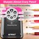 AFMAT Heavy Duty Electric Pencil Sharpener 6 Holes Auto Stop Pencil Sharpeners Plug in Classroom Pencil Sharpener for 611mm Pencils Super Fast Save Pencils Teacher Must Have PSX1