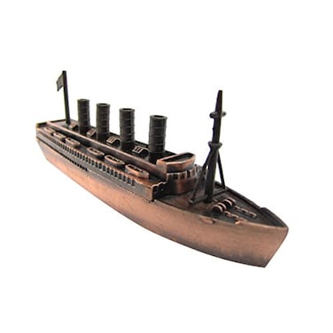TG,LLC Treasure Gurus Metal Bronze Model Replica Cruise Ship Ocean Liner Die Cast Toy Pencil Sharpener