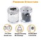 WEKOIL Manual Pencil Sharpener Double Holes Duty Metal Sharp Blade Jumbo Crayon XL Sharpener with Large Round Catches Sharpening Regular Pencils HB Graphite Colored Pencils for Teachers Artists