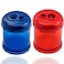WEKOIL Manual Pencil Sharpener Dual Twin Holes Duty Metal Sharp Blade Crayon XL Sharpener with Large Round Catches Sharpening Regular HB Pencils Graphite Colored Jumbo Pencils for Designers Teachers