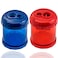 WEKOIL Manual Pencil Sharpener Dual Twin Holes Duty Metal Sharp Blade Crayon XL Sharpener with Large Round Catches Sharpening Regular HB Pencils Graphite Colored Jumbo Pencils for Designers Teachers