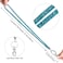 Artscope ID Card Holder Lanyard 348 All Around Bling Crystal Neck Strap Lanyard Womens Chain ID Badge Holder Necklace Blue