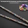 Artscope ID Card Holder Lanyard 348 All Around Bling Crystal Neck Strap Lanyard Womens Chain ID Badge Holder Necklace Colorful