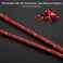 Artscope ID Card Holder Lanyard 348 All Around Bling Crystal Neck Strap Lanyard Womens Chain ID Badge Holder Necklace Red