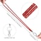 Artscope ID Card Holder Lanyard 348 All Around Bling Crystal Neck Strap Lanyard Womens Chain ID Badge Holder Necklace Red