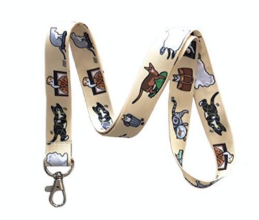 LanyardLanyard Bad Cats Print Lanyard Key Chain Id Badge Holder